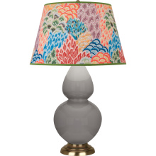 Robert Abbey 1748S - Smokey Taupe Double Gourd Table Lamp