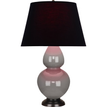 Robert Abbey 1749K - Smokey Taupe Double Gourd Table Lamp