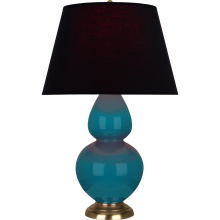 Robert Abbey 1751K - Peacock Double Gourd Table Lamp