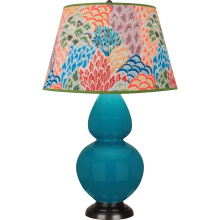 Robert Abbey 1752S - Peacock Double Gourd Table Lamp