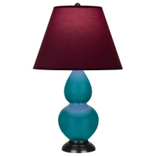 Robert Abbey 1772P - Peacock Small Double Gourd Accent Lamp