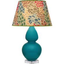 Robert Abbey A753F - Peacock Double Gourd Table Lamp