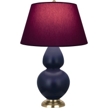 Robert Abbey MMB55P - Matte Midnight Blue Double Gourd Table Lamp