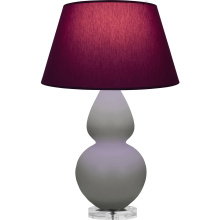 Robert Abbey MST62P - Matte Smokey Taupe Double Gourd Table Lamp