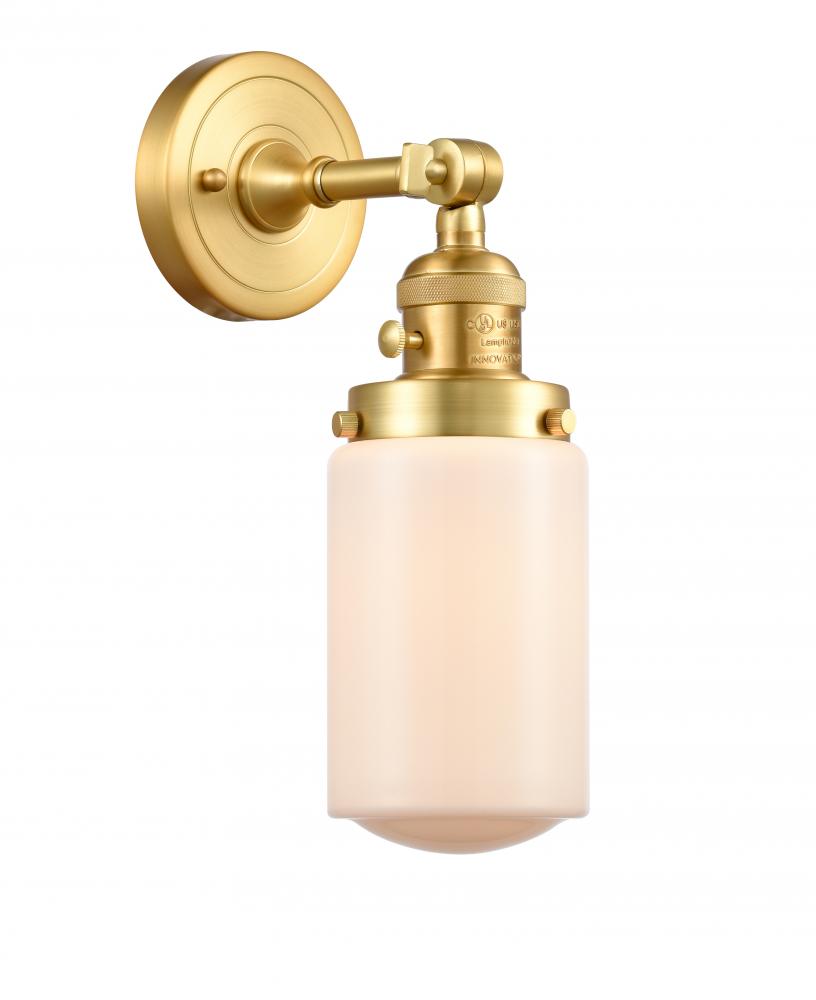 Dover - 1 Light - 5 inch - Satin Gold - Adjustable Sconce