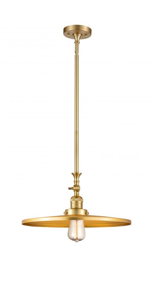 Appalachian - 1 Light - 16 inch - Satin Gold - Stem Hung - Adjustable Mini Pendant