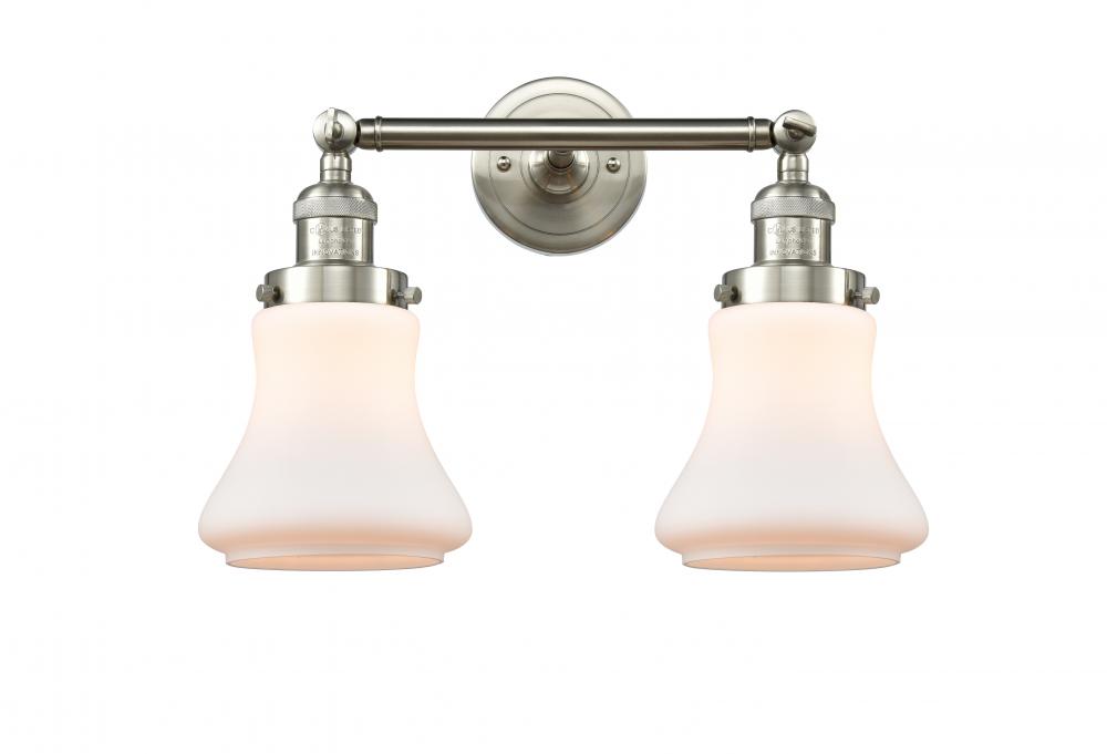 Bellmont - 2 Light - 17 inch - Brushed Satin Nickel - Adjustable Bath Vanity Light