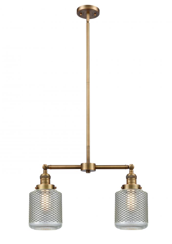 Stanton - 2 Light - 23 inch - Brushed Brass - Stem Hung - Adjustable Island Light