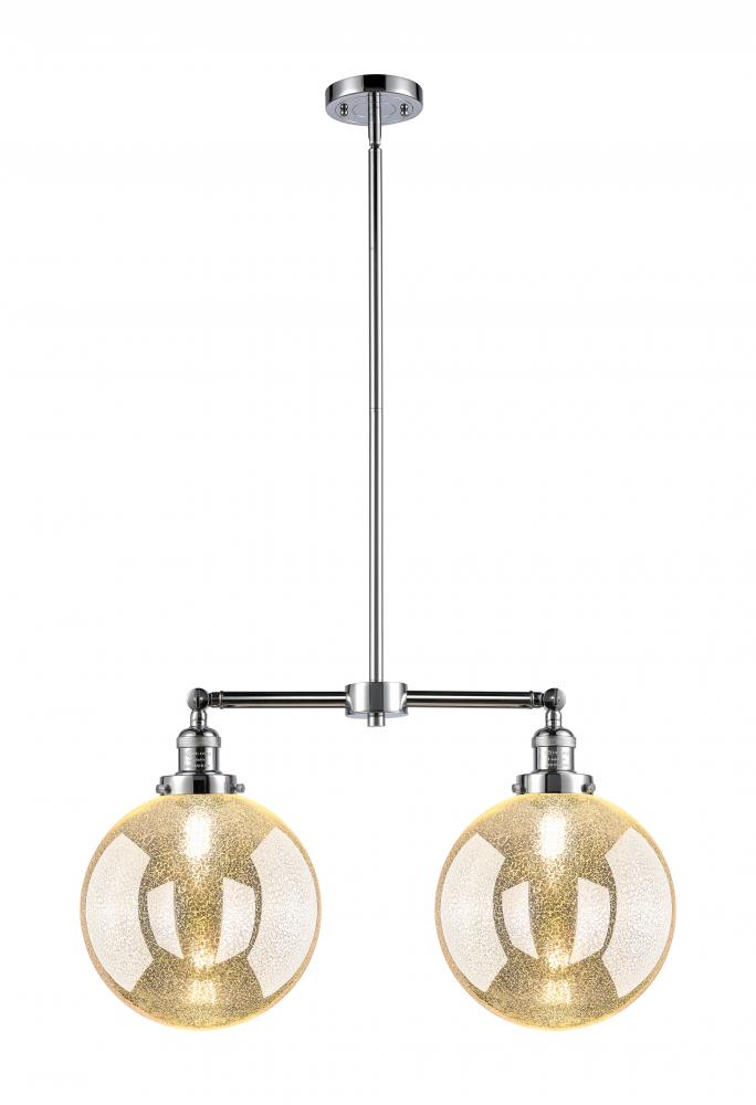 Beacon - 2 Light - 25 inch - Polished Chrome - Stem Hung - Adjustable Island Light