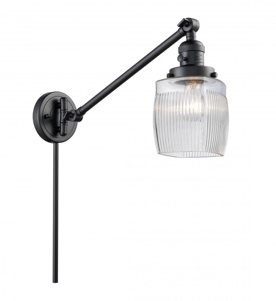 Colton - 1 Light - 8 inch - Matte Black -Adjustable Swing Arm