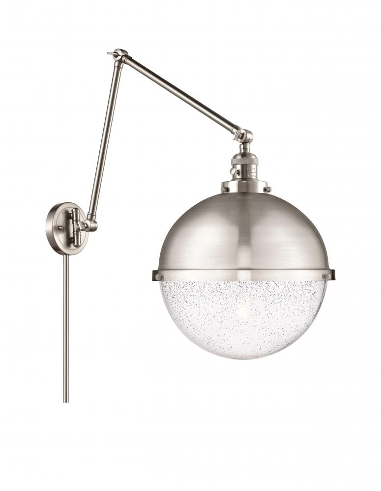 Hampden - 1 Light - 13 inch - Brushed Satin Nickel -Adjustable Swing Arm