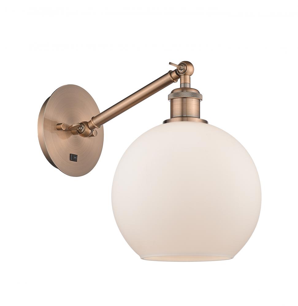 Athens - 1 Light - 8 inch - Antique Copper - Adjustable Sconce