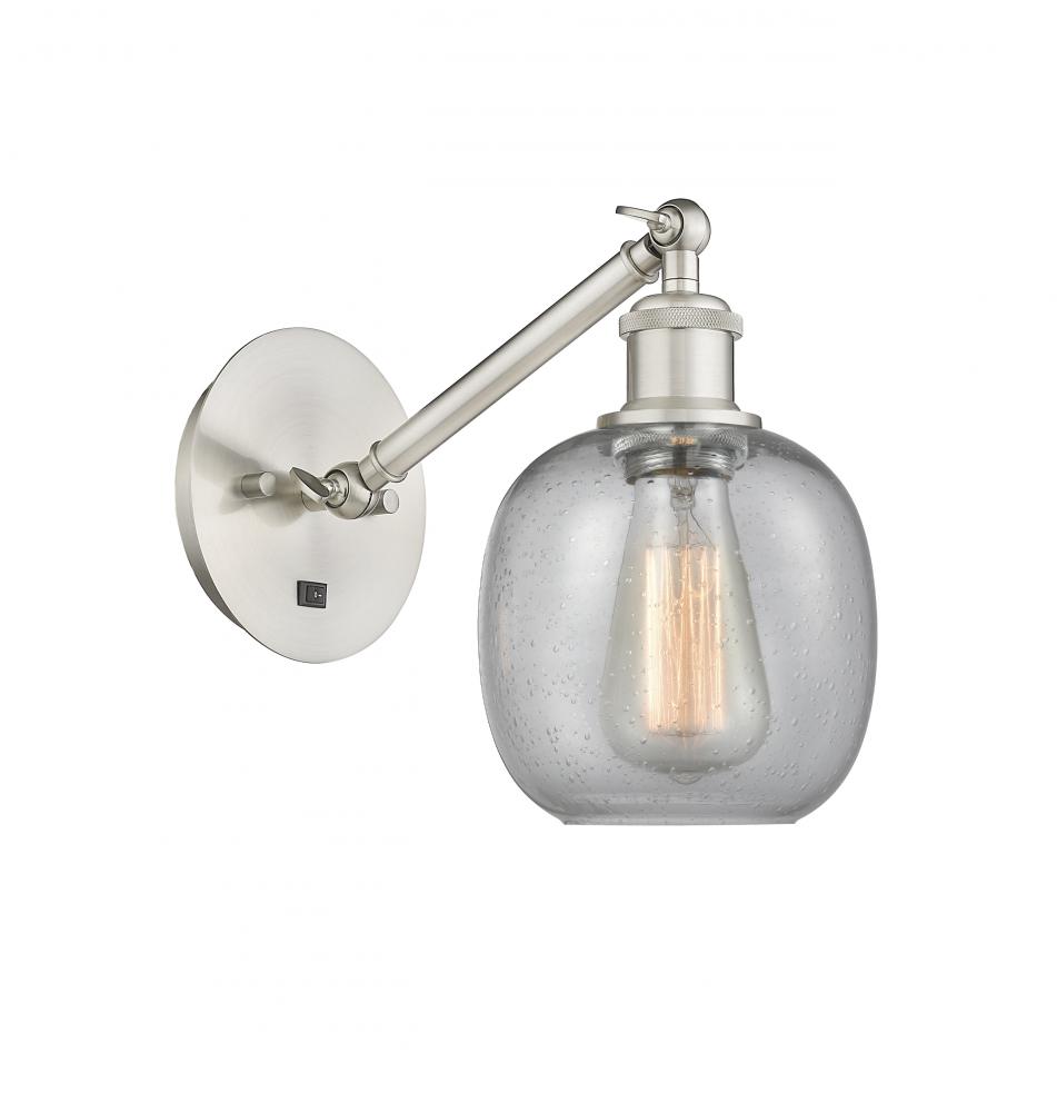 Belfast - 1 Light - 6 inch - Brushed Satin Nickel - Adjustable Sconce