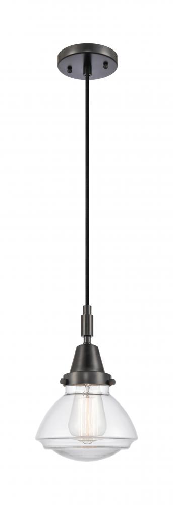 Olean - 1 Light - 7 inch - Black Antique Brass - Mini Pendant