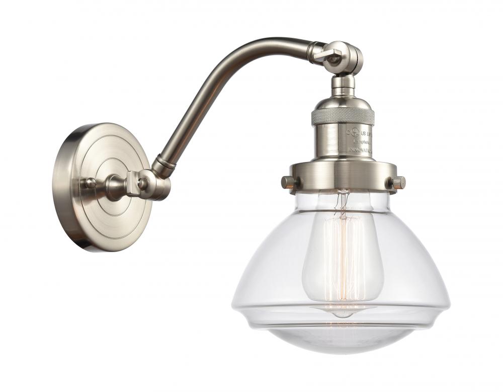 Olean - 1 Light - 7 inch - Brushed Satin Nickel - Adjustable Sconce