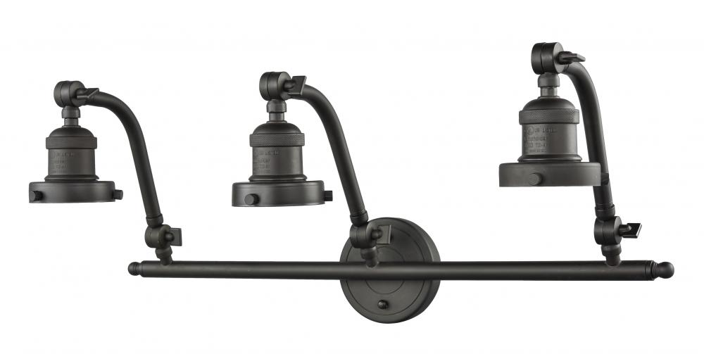 Double Swivel - 3 Light - 26 inch - Matte Black - Adjustable Bath Vanity Light