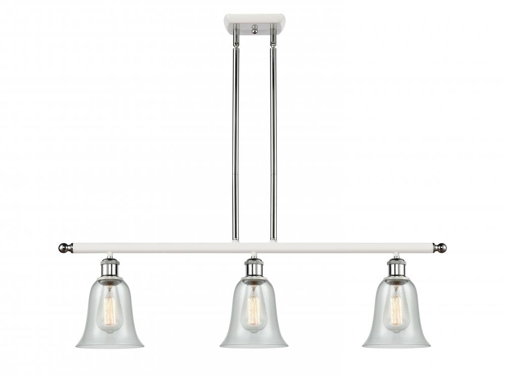 Hanover - 3 Light - 36 inch - White Polished Chrome - Cord hung - Island Light