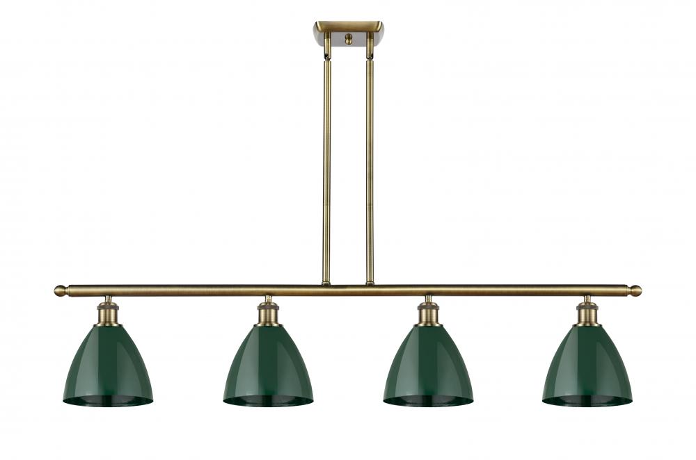 Plymouth - 4 Light - 48 inch - Antique Brass - Cord hung - Island Light