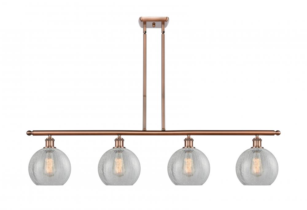 Athens - 4 Light - 48 inch - Antique Copper - Cord hung - Island Light