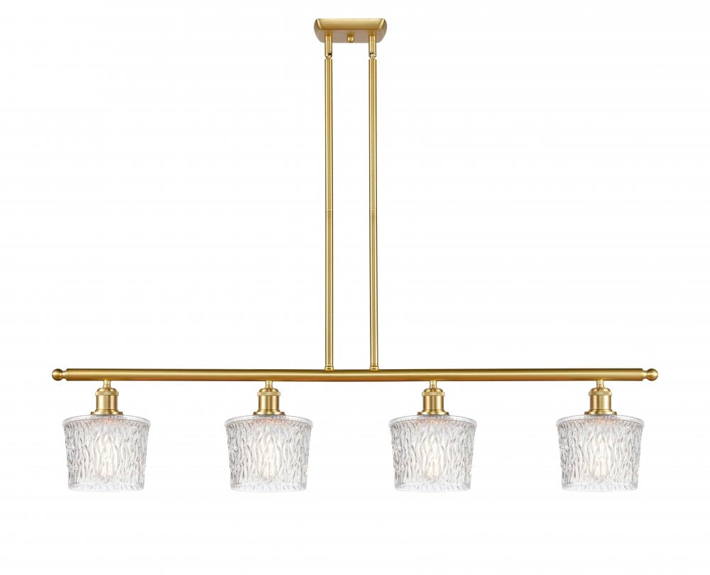 Niagara - 4 Light - 48 inch - Satin Gold - Cord hung - Island Light