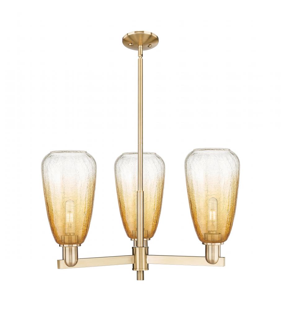 Brookhaven Almond - 3 Light - 18 inch - Champagne Bronze - Flush Mount