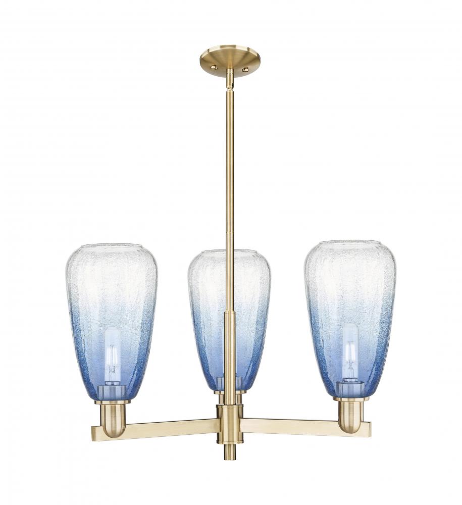 Brookhaven Almond - 3 Light - 18 inch - Champagne Bronze - Flush Mount