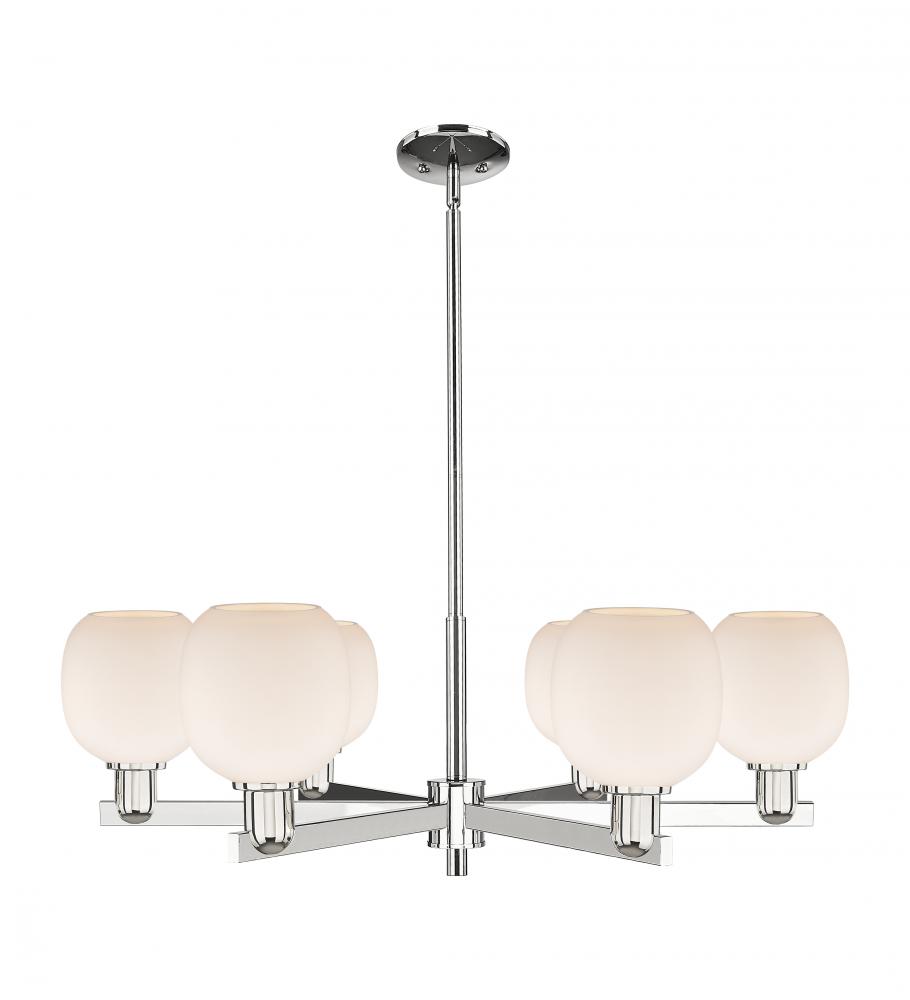 Belfast - 6 Light - 36 inch - Brushed Brass - Stem hung - Chandelier