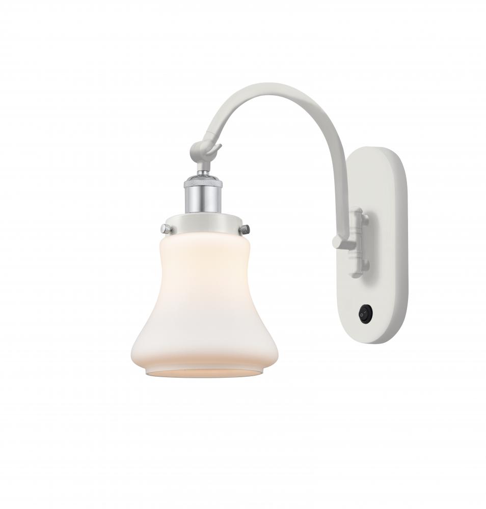 Bellmont - 1 Light - 7 inch - White Polished Chrome - Adjustable Swing Arm