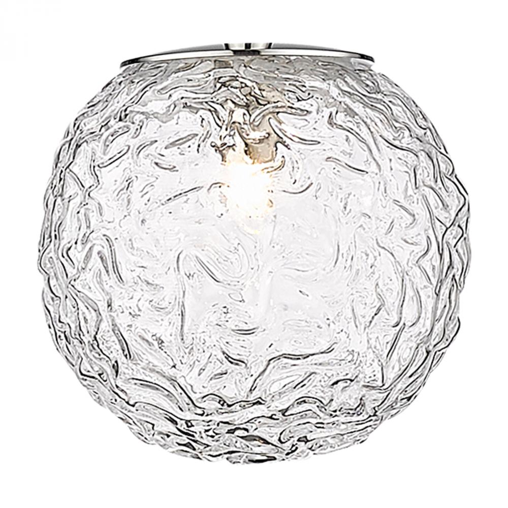 Barrington - 1 Light - 6 inch - Polished Nickel - Cord hung - Mini Pendant