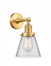 Innovations Lighting 203-SG-G62 - Cone - 1 Light - 6 inch - Satin Gold - Adjustable Sconce