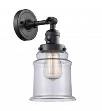 Innovations Lighting 203SW-BK-G182-LED - Canton - 1 Light - 7 inch - Matte Black - Adjustable Sconce