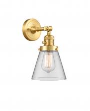 Innovations Lighting 203SW-SG-G62 - Cone - 1 Light - 6 inch - Satin Gold - Adjustable Sconce