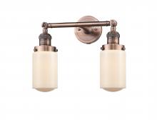 Innovations Lighting 208-AC-G311 - Dover - 2 Light - 14 inch - Antique Copper - Adjustable Bath Vanity Light