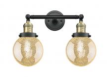 Innovations Lighting 208-BAB-G208-6 - Beacon - 2 Light - 17 inch - Black Antique Brass - Adjustable Bath Vanity Light