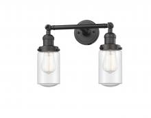 Innovations Lighting 208-OB-G314 - Dover - 2 Light - 14 inch - Oil Rubbed Bronze - Adjustable Bath Vanity Light