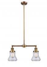 Innovations Lighting 209-BB-G192 - Bellmont - 2 Light - 21 inch - Brushed Brass - Stem Hung - Adjustable Island Light