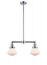 Innovations Lighting 209-PC-G321 - Olean - 2 Light - 22 inch - Polished Chrome - Stem Hung - Adjustable Island Light