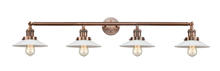 Innovations Lighting 215-AC-G1 - Halophane - 4 Light - 45 inch - Antique Copper - Adjustable Bath Vanity Light