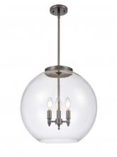 Innovations Lighting 221-3S-OB-G122-18 - Athens - 3 Light - 18 inch - Oil Rubbed Bronze - Cord hung - Pendant