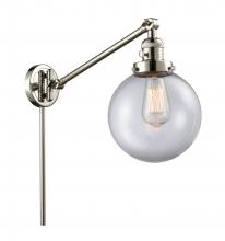 Innovations Lighting 237-PN-G202-8 - Beacon - 1 Light - 8 inch - Polished Nickel -Adjustable Swing Arm