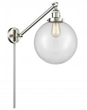 Innovations Lighting 237-SN-G202-10 - Beacon - 1 Light - 10 inch - Brushed Satin Nickel -Adjustable Swing Arm