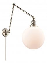 Innovations Lighting 238-SN-G201-10 - Beacon - 1 Light - 10 inch - Brushed Satin Nickel -Adjustable Swing Arm