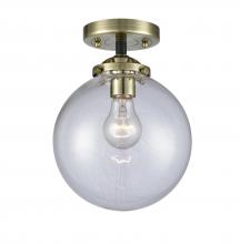 Innovations Lighting 284-1C-BAB-G202-8-LED - Beacon - 1 Light - 8 inch - Black Antique Brass - Semi-Flush Mount
