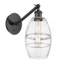 Innovations Lighting 317-1W-BK-G557-6CL - Vaz - 1 Light - 6 inch - Matte Black - Adjustable Sconce