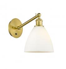 Innovations Lighting 317-1W-SG-GBD-751 - Bristol - 1 Light - 8 inch - Satin Gold - Adjustable Sconce