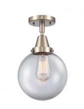 Innovations Lighting 447-1C-SN-G202-8 - Beacon - 1 Light - 8 inch - Brushed Satin Nickel - Flush Mount