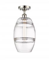 Innovations Lighting 516-1C-PN-G557-8CL - Vaz - 1 Light - 8 inch - Polished Nickel - Semi-Flush Mount
