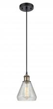 Innovations Lighting 516-1P-BAB-G275 - Conesus - 1 Light - 6 inch - Black Antique Brass - Cord hung - Mini Pendant