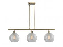 Innovations Lighting 516-3I-AB-G125-8 - Athens - 3 Light - 36 inch - Antique Brass - Cord hung - Island Light