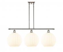 Innovations Lighting 516-3I-PN-G1217-12WV - White Venetian - 3 Light - 39 inch - Polished Nickel - Stem Hung - Island Light